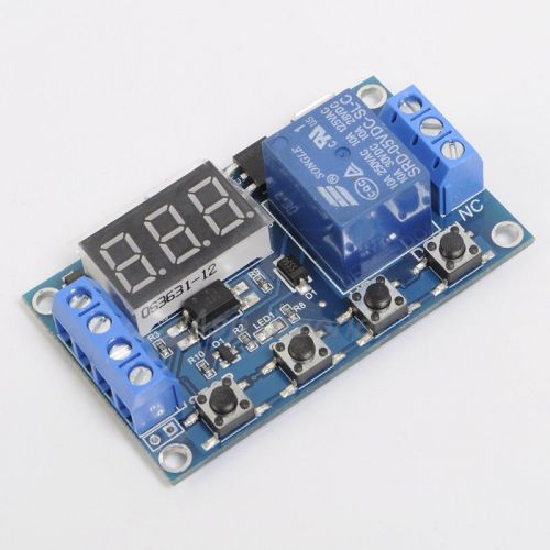 6-30v 1-channel relay module on/off trigger delay cycle timing circuit switch for sale