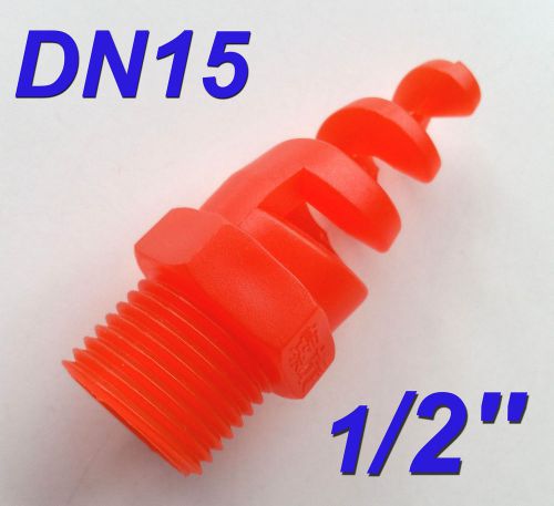 50 pcs New 1/2&#034; DN15 Polypropylene PP Spiral Cone Spray Nozzle 1/2 &#034; BSPT 0.5&#034;