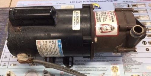 MARCH DP-6T-MD SINGLE PHASE PUMP MOTOR ASSEMBLY 115/230 VAC 1/2 HP