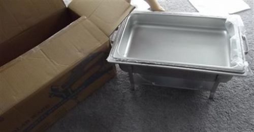 Polarware chafer dish stainless steel 6 pieces 8 qt new in box for sale