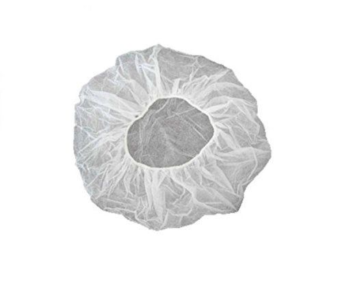 VersaPro 1002 21&#034; Disposable Hair Net Spun-Bonded Polypropylene White (Pack o...
