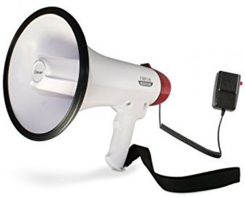 Clever Pro CMP11R Megaphone With Siren, Recorder, + Plug In Microphone