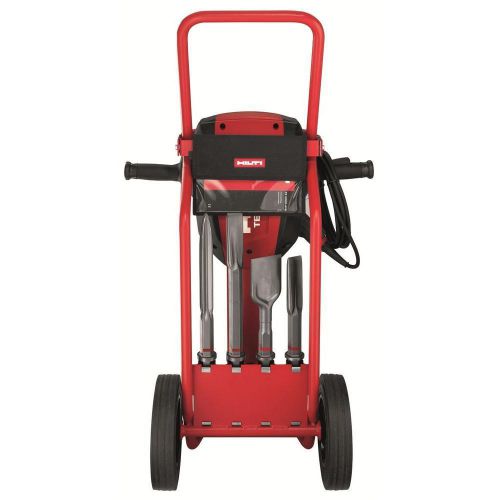 HILTI BREAKER TE 3000-AVR KIT WITH TROLLEY &amp; CHISELS - NEW, STRONG &amp; FAST SHIP