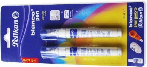Pelikan Blanco Correction Pen Set of 2 Metal Tip 7 ml White-Out Multi-Purpose