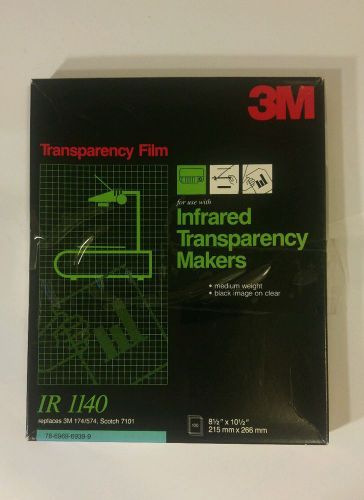 3M Transparency Film For Infrared Transparency Makers IR 1140 75 Sheets New open