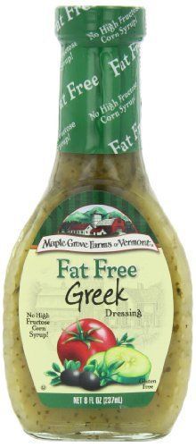 Maple Grove Farms Organic Dressing, Fat Free, 8 Ounce (Pack of 12)