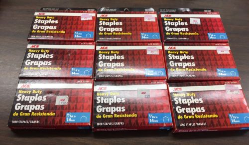 Qty 9 Heavy Duty Staples Grapes 1000 Staples 9/16 In Staples #22285 Free Ship