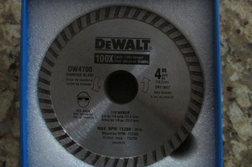 Dewalt dw4700 turbo diamond blade 4&#034; x 7/8 arbor (lot of 20) for sale