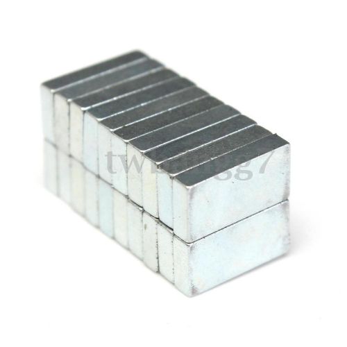 20Pcs 10x5x2mm N52 Permanent Fridge Magnets Super Strong Rare Earth Neodymium US