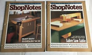 SHOP NOTES VOL 4 ISSSUE 23 &amp; 24 1995 WOOD WORKING SABRE TABLE SAW WORKBENCH