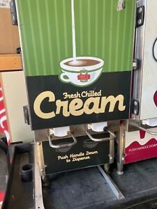 2 commercial coffee cream dispensers