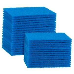 40 Pieces Cleaning Scrub Sponge Scouring Sponge Pads Non Scratch Pads for Blue