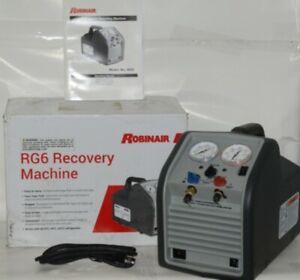 Robinair RG6 HVAC Refrigerant Recovery Machine Oil Less Compressor