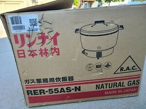 Rinnai RER-55AS-N 55 Cups Natural Gas Commercial Kitchen Rice Cooker