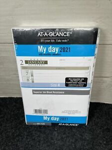 2021 My Day Size 4 Refill At-A-Glance Daily Planner - Daily / Monthly