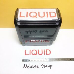 Liquid Self Inking Rubber Stamp Red Ink Ideal 4913