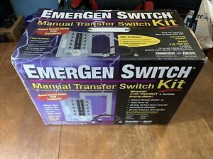 EmerGen #10-7501 Manual Generator Transfer Switch 30 Amp 10-Circuit GUC