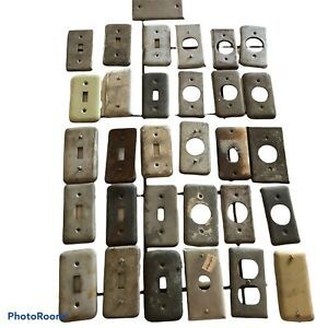 VINTAGE Electrical Supply 31pc. Lot - Steel Covers &amp; Switch Plates