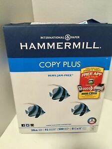 HAMMERMILL Copy Plus Paper 10-Ream Case 5,000 8.5&#034;x11&#034; Sheets Printer/Copier/Fax