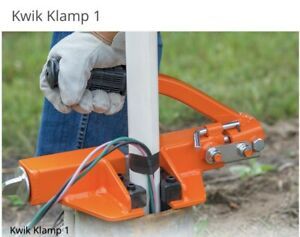Kwik Klamp 1 Holds 1” -2”  PVC, stainless steel &amp; galvanized pipes.  Well pipe.