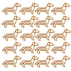 Paper Clamps Golden Dachshund Bookmark Clip Gold Paper Clip Paper Clips
