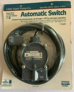 Little Giant RS-5 Remote Switch 599008 Converts Manual Pump To Automatic Operati