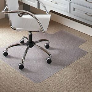 ES Robbins Chair Mat for Low Pile Carpet- Rectangle with Lip, Vinyl 36&#034; x 48&#034;, C