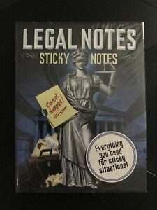 Legal Notes Sticky Notes ~ Prank/Joke Sticky Notes ~ 6 Different Sticky Notes
