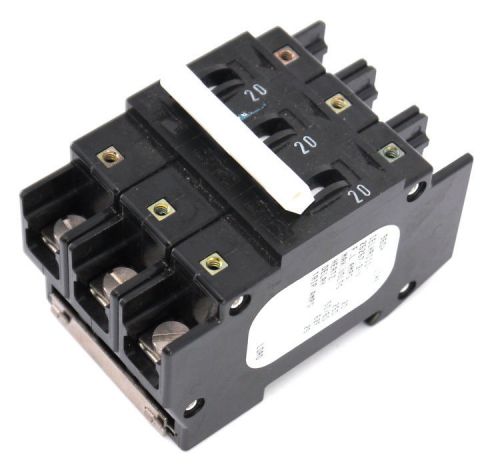 Airpax 9604 circuit breaker 3-pole 20a 250vac 62f delay ielhr111-26267-3-v for sale