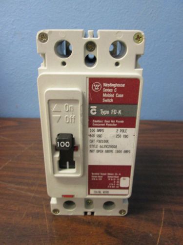 Westinghouse fd-k series c molded case switch 100 amps for sale