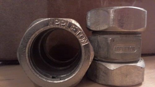 Appleton compression emt connector thinwall couplings set of 2, 3/4 for sale