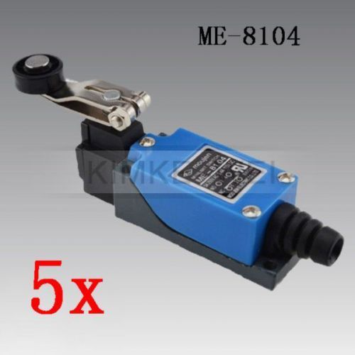 5x Rotary Plastic Roller Arm Enclosed Micro Limit Switch ME-8104