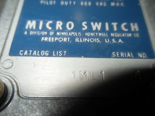 (y6-2) 1 new honeywell micro switch 1ml1 precision limit switch for sale