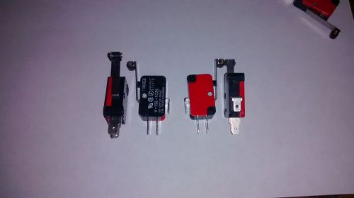10 pcs micro limit switch - omron - roller lever spdt snap action v-156-1c25 for sale