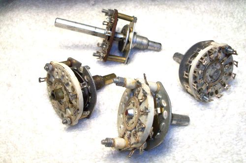 4 random contact rotary switches--good and for parts--beyond me to figure out
