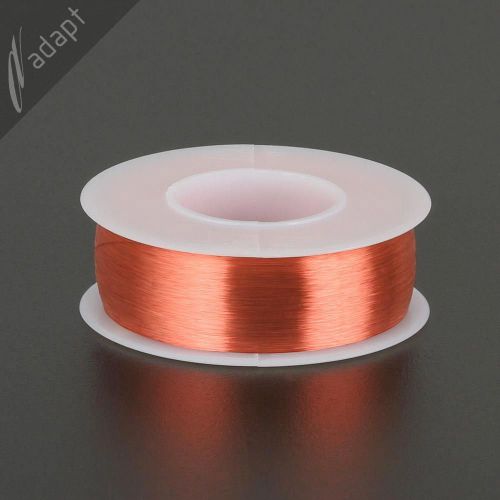 Magnet Wire, Enameled Copper, Red, 42 AWG (gauge), 130C, ~1/4 lb, 12250 ft