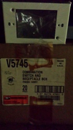 Wiremold 1 gang box #v5745 ivory