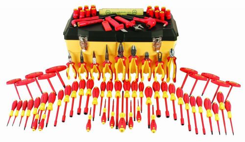 Wiha 80 piece professional electricians insulated tool set tool box/32877 for sale