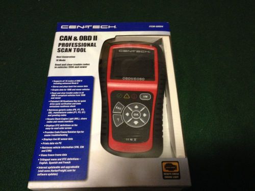 Brand New Cen-Tech CAN &amp; OBD ll Professional Scan Tool- Item 60694