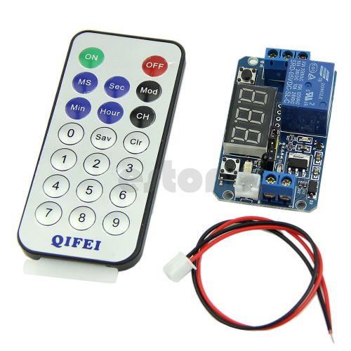 5v digital led display programmable timer relay module + ir remote controller for sale