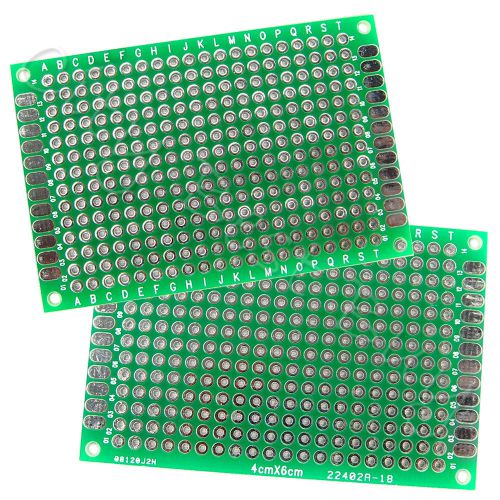 20 x double side prototype pcb bread board tinned universal 4x6 cm 40mmx60mm fr4 for sale