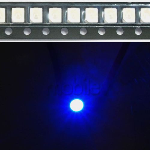 50 3528 Blue 1210 PLCC-2 LED Bulb Light Lamp Car House Power Top SMD SMT Chip