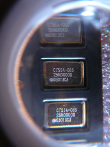 Cts crystal oscillator smd 5x7 3.3v hcmos cb3lv-3c-25m0000 **new** 10/pkg for sale