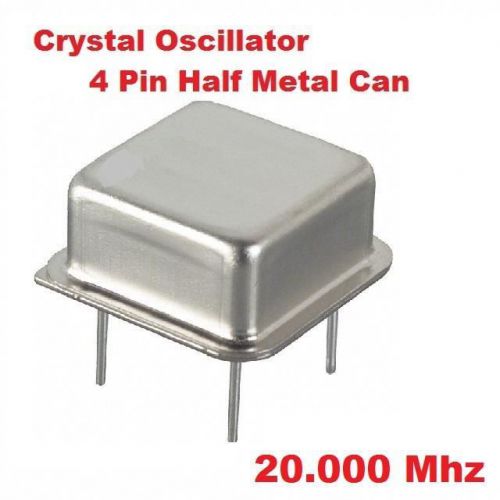 20.000Mhz 20.000 Mhz CRYSTAL OSCILLATOR HALF CAN ( Qty 10 ) *** NEW ***