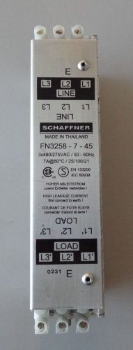 SCHAFFNER FN3258-7-45 POWER LINE FILTER