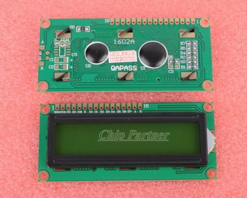 1pcs 1602 LCD 16 X 2 LCD1602 Verdant Characters Yellow Backlight HD44780 New