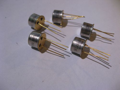 Lot of 5 SGS BC119 NPN Silicon Medium Power Transistor Si TO-5 NOS