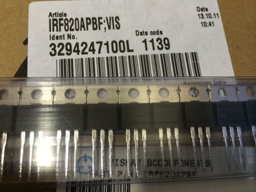 IRF820 MOSFET N-Chan 500V 2.5 Amp BY VISHAYLOT OF 25