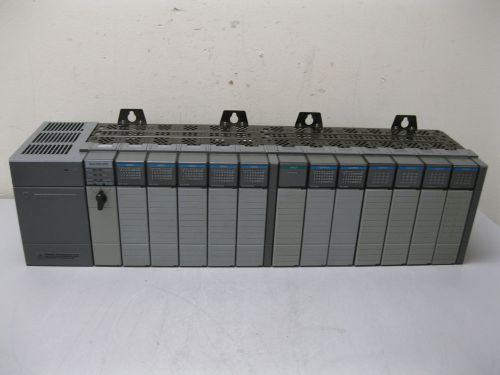 Allen-bradley 1747-l542 ser b slc 5/04 cpu processor rack w/ modules g18 (1708) for sale