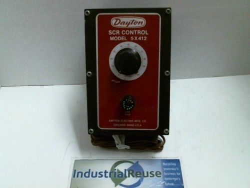 DAYTON ELECTRIC 5X412 SCR Control DC Motor Speed Controller